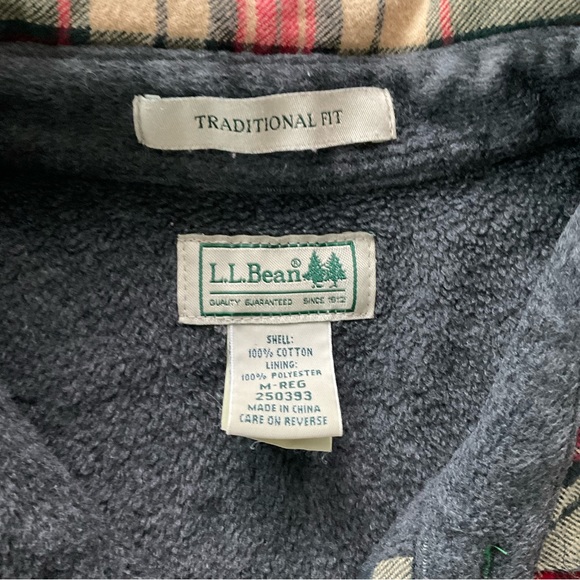 LL Bean Fleece Lined Flannel Shirt Jacket
# 250393
Men’s Medium
Green Tan Red - Picture 4 of 6